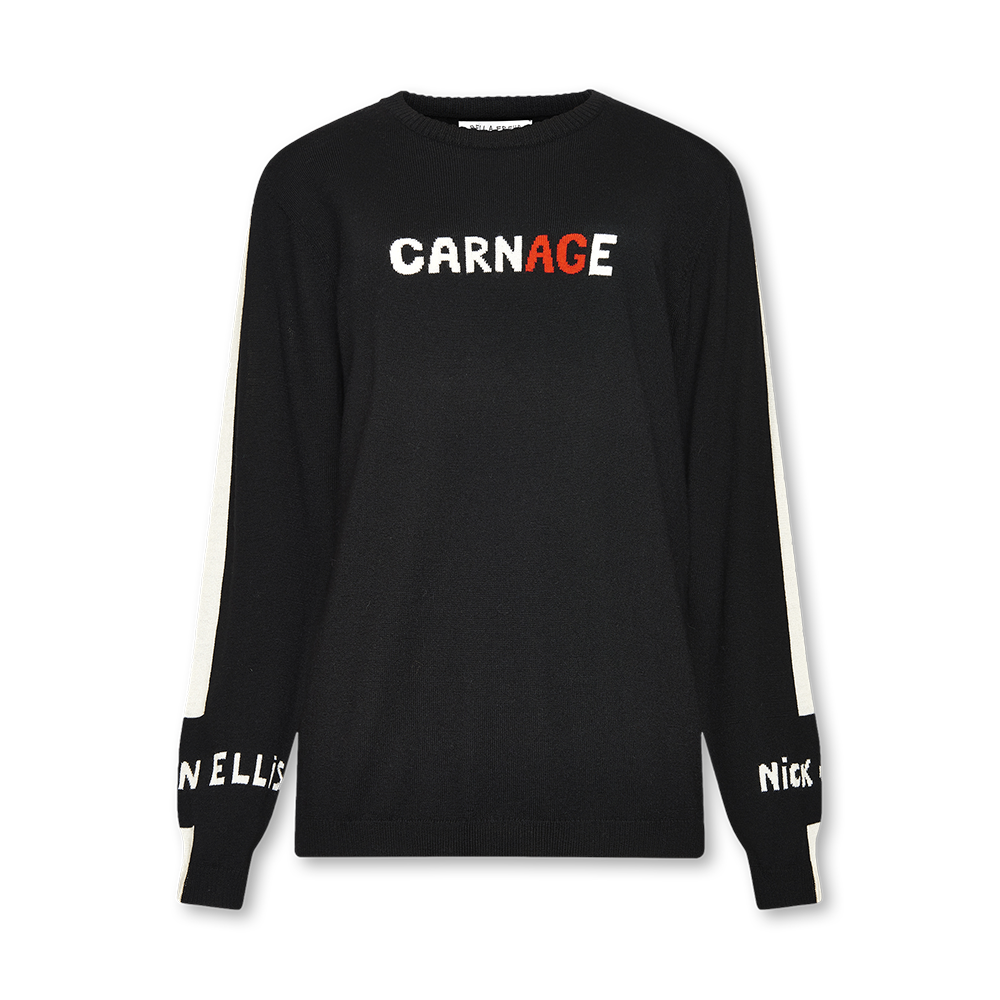 Carnage Jumper Nick Cave Bella Freud BLACK Cave Things